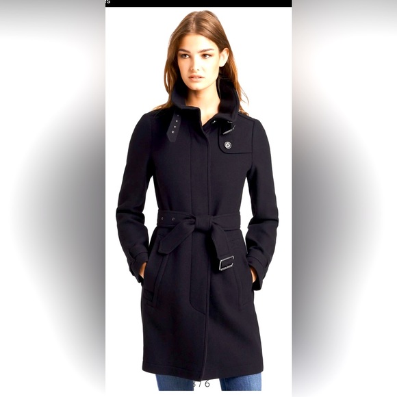 Burberry Jackets & Blazers - Burberry
Burberry Brit Black Wool Belted Rushworth